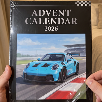 Peeling the shrink film off a new calendar