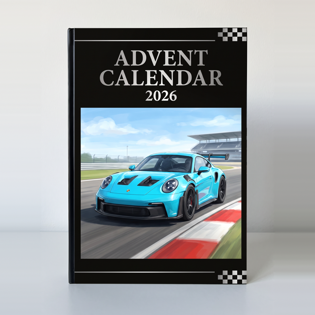The 2026 Porsche advent calendar box, front view